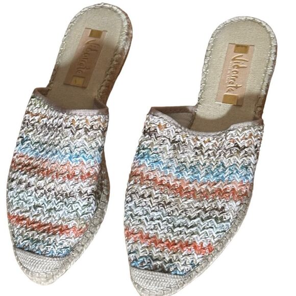 Vidorreta Woven Pointed Toe Espadrille Slip-On Size 39 - Picture 1 of 9